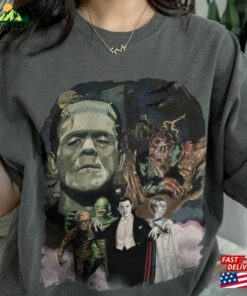 Universal Monsters Halloween Horror Nights Shirt Retro Characters Group T-Shirt Classic