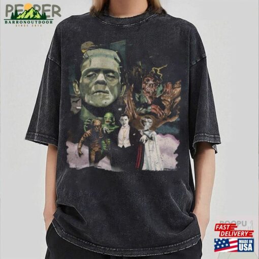 Universal Monsters Halloween Horror Nights Shirt Retro Characters Group T-Shirt Classic