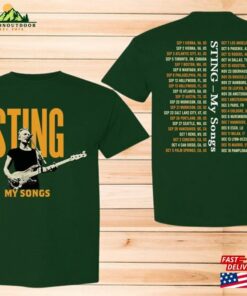 Updated Sting My Songs Tour Dates T-Shirt World 2023 Shirt Concert Classic