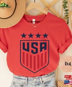 Usa Women’s Soccer Logo Shirt World Cup United States Supporter American T-Shirt Hoodie