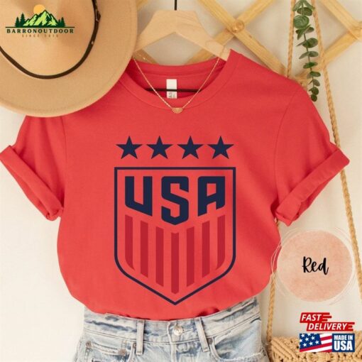 Usa Women’s Soccer Logo Shirt World Cup United States Supporter American T-Shirt Hoodie