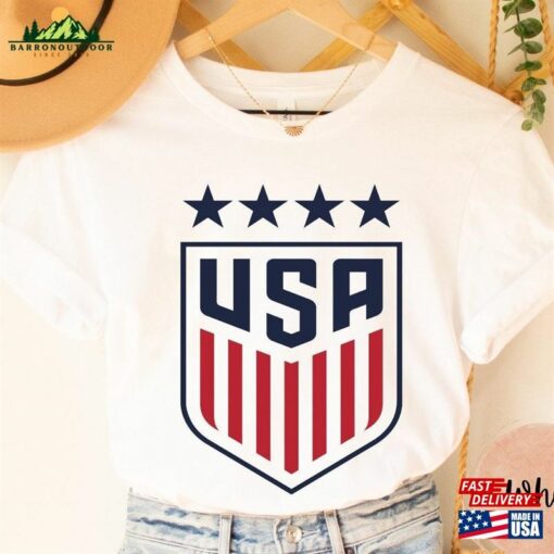 Usa Women’s Soccer Logo Shirt World Cup United States Supporter American T-Shirt Hoodie