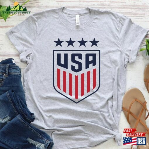 Usa Women’s Soccer Logo Shirt World Cup United States Supporter American T-Shirt Hoodie