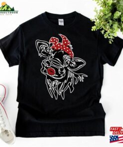 Vector Cow With Bandana Shirt Funny Heifer Not Today Sweatshirt Unisex 3