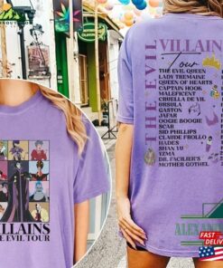 Villains The Evil Tour Shirt Disney Characters Concert Music Halloween Unisex Sweatshirt