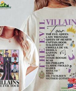 Villains The Evil Tour Shirt Disney Characters Concert Music Halloween Unisex Sweatshirt