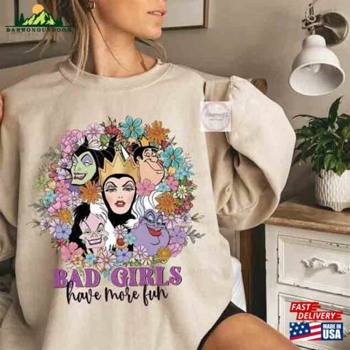 Vintage Bad Girls Have More Fun Sweater Villains Witches Disney Maching Unisex T-Shirt