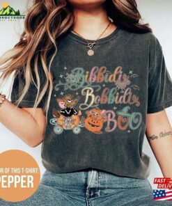 Vintage Bibbidi Bobbidi Boo Comfort Color Shirt Jaq And Gus Halloween Disney Princess T-Shirt Hoodie