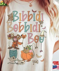 Vintage Bibbidi Bobbidi Boo Halloween Comfort Colors Jaq And Gus Shirt Pumpkin T-Shirt Sweatshirt