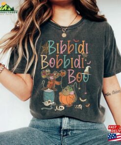 Vintage Bibbidi Bobbidi Boo Halloween Comfort Colors Jaq And Gus Shirt Pumpkin Unisex Hoodie
