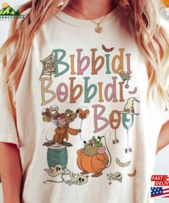 Vintage Bibbidi Bobbidi Boo Halloween Shirt Jaq And Gus Disney Cinderella Unisex Sweatshirt