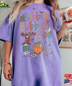 Vintage Bibbidi Bobbidi Boo Halloween Shirt Jaq And Gus Disney Cinderella Unisex Sweatshirt 3