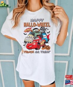 Vintage Disney Cars Lightning Mcqueen Halloween Sweatshirt Happy Shirt Hoodie Unisex
