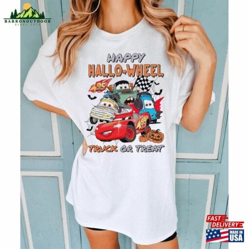 Vintage Disney Cars Lightning Mcqueen Halloween Sweatshirt Happy Shirt Hoodie Unisex