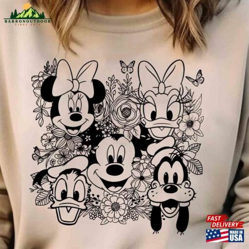 Vintage Disney Epcot Flower Garden Festival Shirt Mickey And Friends Halloween Sweatshirt Unisex