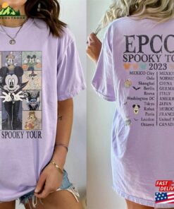 Vintage Disney Epcot Spooky Tour Shirt Halloween Two Sided The Eras T-Shirt Hoodie