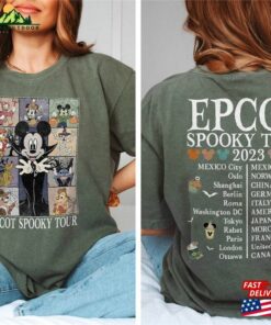 Vintage Disney Epcot Spooky Tour Shirt Halloween Two Sided The Eras T Shirt Hoodie 3