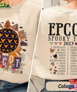 Vintage Disney Epcot Spooky Tour Two Sided Shirt Family Halloween Sweatshirt Classic