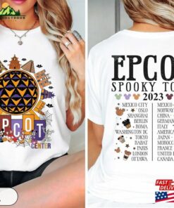 Vintage Disney Epcot Spooky Tour Two Sided Shirt Family Halloween Sweatshirt Classic
