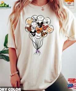 Vintage Disney Halloween Balloons Shirt Spooky Season Mickey Not So Scary T-Shirt Sweatshirt