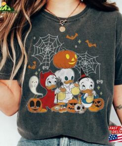 Vintage Disney Halloween Comfort Colors Shirt Retro Donald Duck Trick Or Treat Matching Classic Sweatshirt