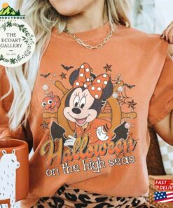 Vintage Disney Halloween On The High Seas Shirt Mickey And Friends Cruise Wish Dream Unisex Classic