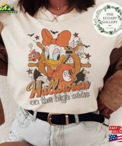 Vintage Disney Halloween On The High Seas Shirt Mickey And Friends Cruise Wish Dream Unisex Classic 4