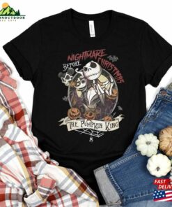 Vintage Disney Halloween The Nightmare Before Christmas Jack And Sally Couple Shirt Oogie Boogie Bash 2023 Pumpkin King Hoodie Classic