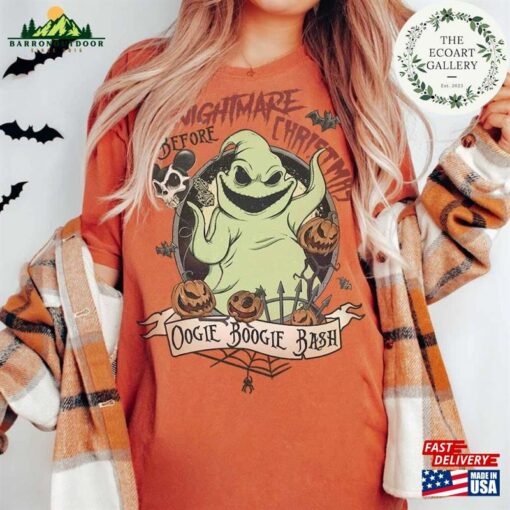 Vintage Disney Oogie Boogie Bash Shirt Retro The Nightmare Before Christmas Halloween Pumpkin Sweatshirt Classic