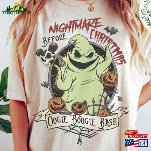 Vintage Disney Oogie Boogie Bash Shirt Retro The Nightmare Before Christmas Halloween Pumpkin Sweatshirt Classic