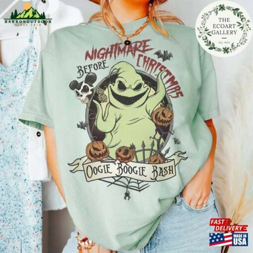 Vintage Disney Oogie Boogie Bash Shirt Retro The Nightmare Before Christmas Halloween Pumpkin Sweatshirt Classic