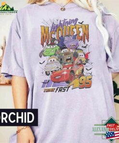 Vintage Disney Pixar Cars Halloween Shirt Lightning Mcqueen 2023 T-Shirt Unisex
