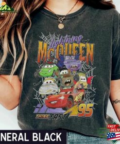Vintage Disney Pixar Cars Halloween Shirt Lightning Mcqueen 2023 T Shirt Unisex 3