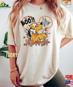 Vintage Disney Pluto Halloween Team Comfort Color Shirt Party Mickey And Friends Unisex T-Shirt Hoodie Sweatshirt