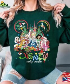 Vintage Disney Princess Christmas 2023 Sweatshirt Shirt Magic Kingdom Classic Unisex