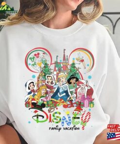 Vintage Disney Princess Christmas 2023 Sweatshirt Shirt Magic Kingdom Classic Unisex 3