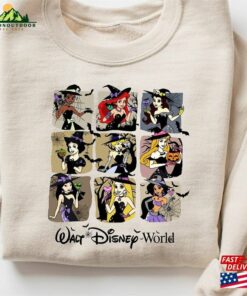 Vintage Disney Princess Halloween Shirt Retro Walt World Sweatshirt Classic Unisex