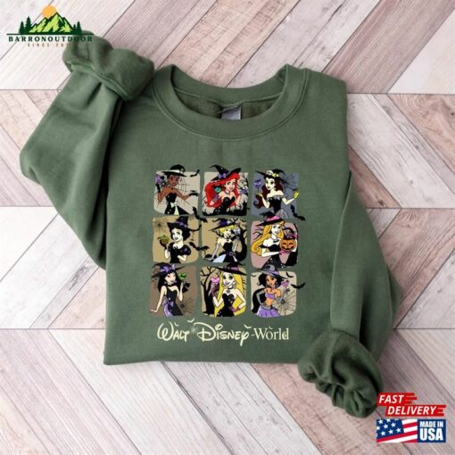 Vintage Disney Princess Halloween Shirt Retro Walt World Sweatshirt Classic Unisex