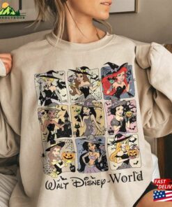 Vintage Disney Princess Halloween Shirt Retro Walt World Sweatshirt Unisex