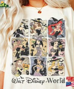 Vintage Disney Princess Halloween Shirt Retro Walt World Sweatshirt Unisex