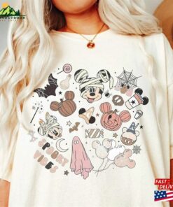 Vintage Disney Spooky Season Halloween Shirt Boo Mickey Minnie Party 2023 Shirts Hoodie Sweatshirt