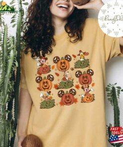 Vintage Disney Thanksgiving Fall Pumpkin Shirt Retro Mickey And Friends Vibes Tis The Season Sweatshirt Classic
