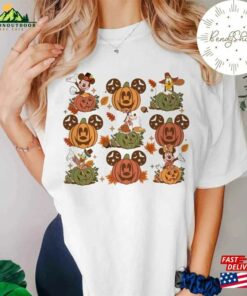 Vintage Disney Thanksgiving Fall Pumpkin Shirt Retro Mickey And Friends Vibes Tis The Season Sweatshirt Classic 3