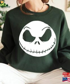 Vintage Disney The Nightmare Before Christmas Jack Skellington Big Face T-Shirt Shirt Classic