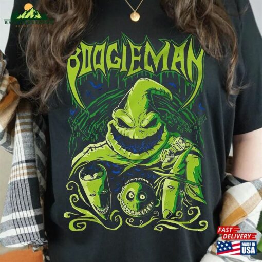 Vintage Disney The Nightmare Before Christmas Retro 90S Boogie Man Shirt Oogie Lock Shock Barrel Hoodie Classic