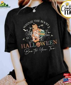 Vintage Disney Winnie The Pooh Est 1926 Halloween Shirt Retro Bear Skeleton Matching Boo To You Hoodie T Shirt 4