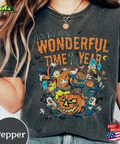 Vintage Disneyland Halloween Shirt Disney 2023 Comfort Colors Family Matching Tee Hoodie Sweatshirt