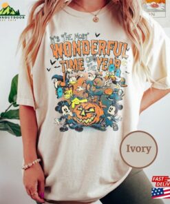 Vintage Disneyland Halloween Shirt Disney 2023 Comfort Colors Family Matching Tee Hoodie Sweatshirt