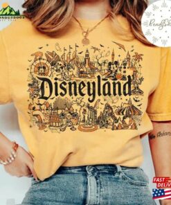 Vintage Disneyland Halloween Shirt Retro Mickey And Friends Skeleton Park Unisex T-Shirt