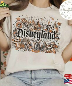 Vintage Disneyland Halloween Shirt Retro Mickey And Friends Skeleton Park Unisex T Shirt 3